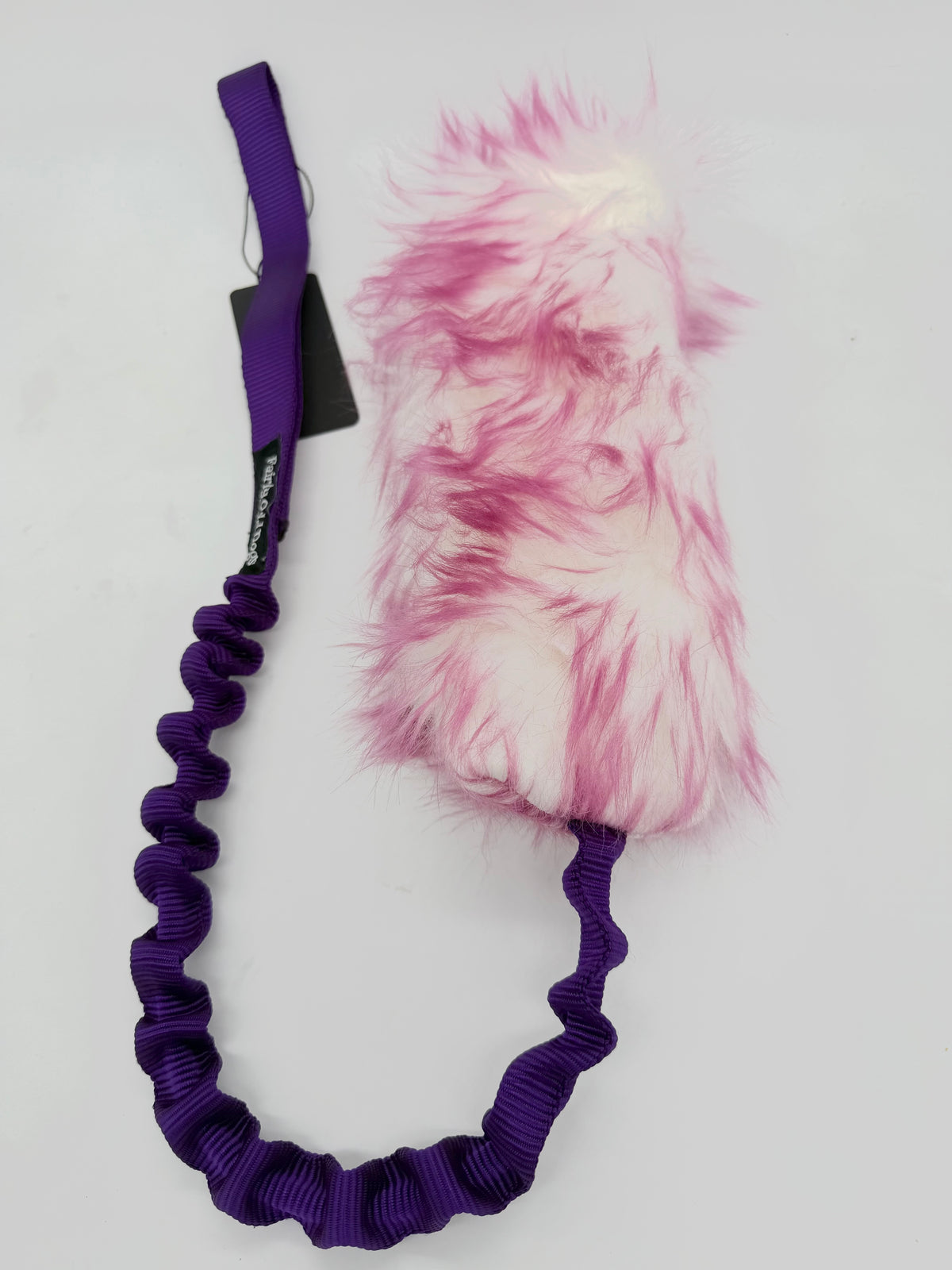 Magenta and Purple Bungee Fur Tug Toy