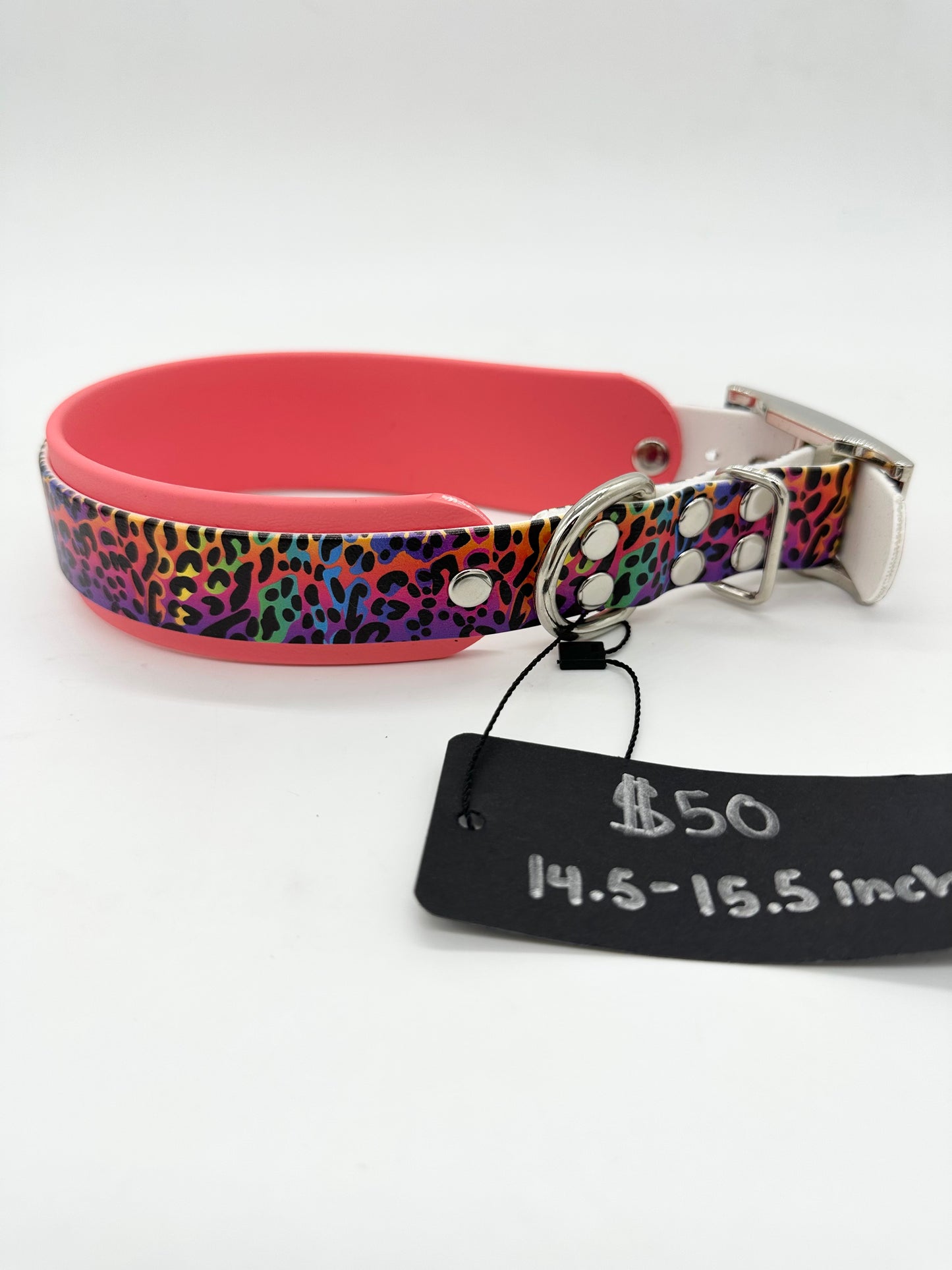 Rainbow Cheetah Collar
