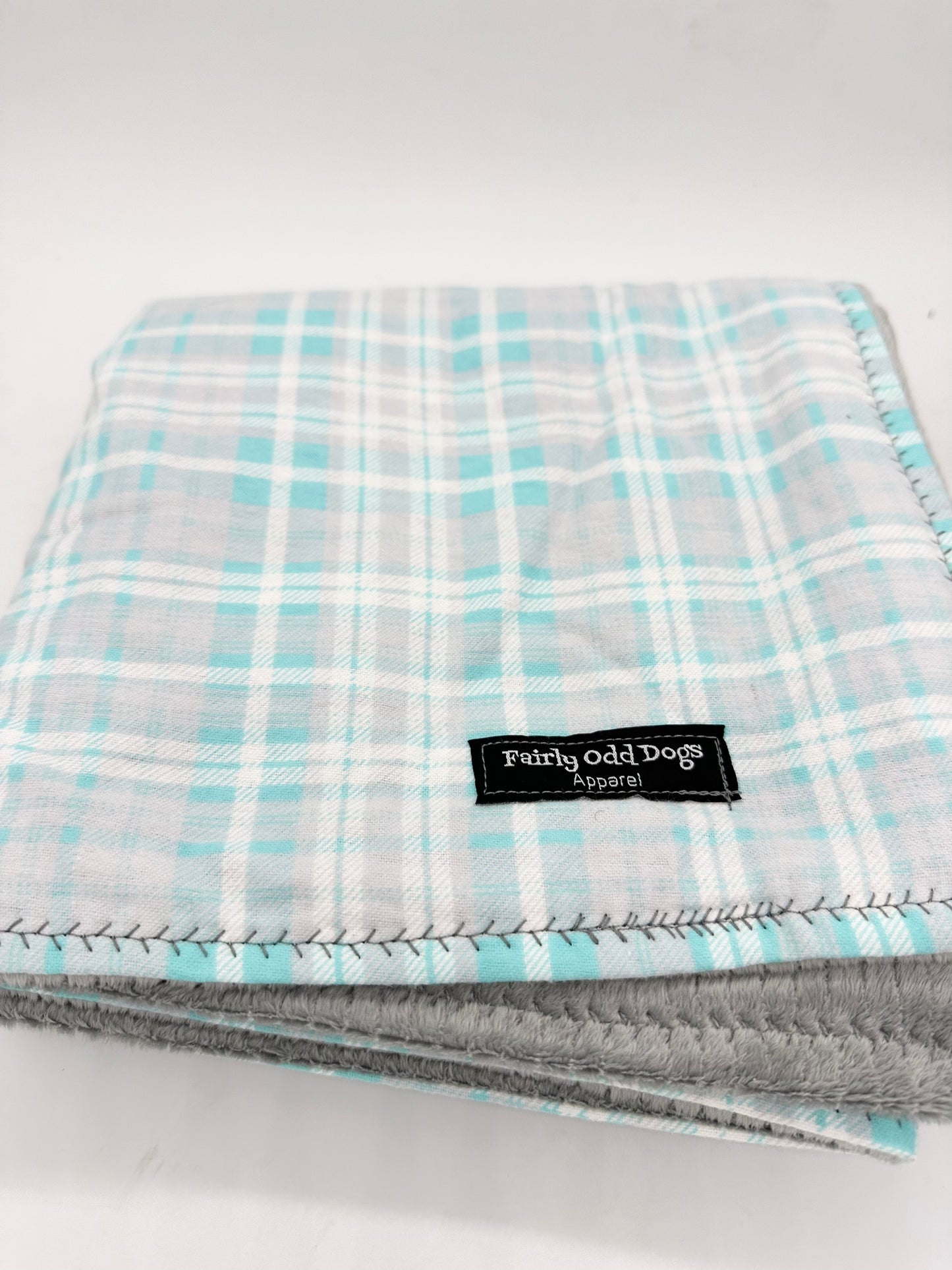 Turquoise Plaid Blanket
