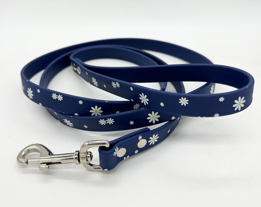 Printed Flowers Biothane Leash
