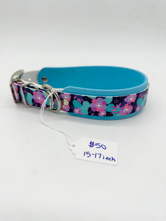 Sky Blue Floral Collar