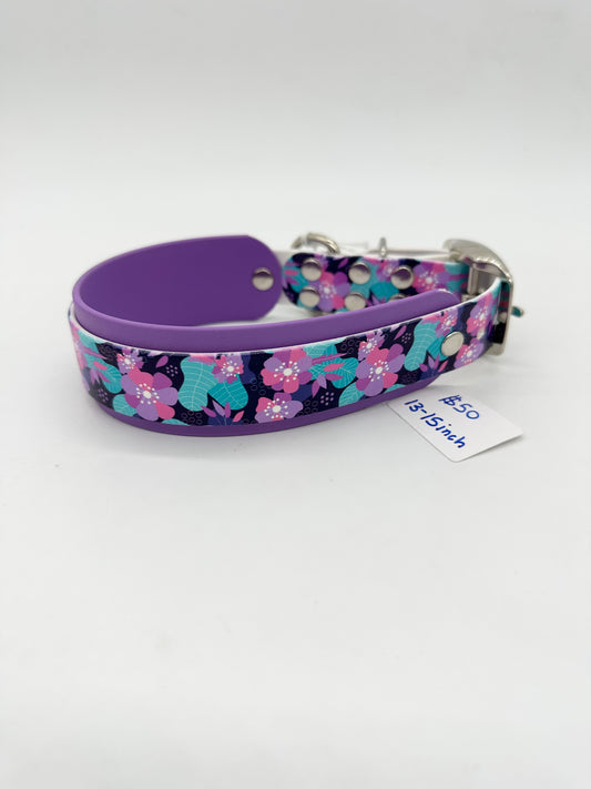 Purple Floral Collar