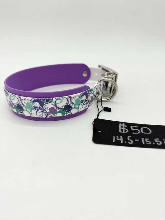 Purple Paint Splotch Collar
