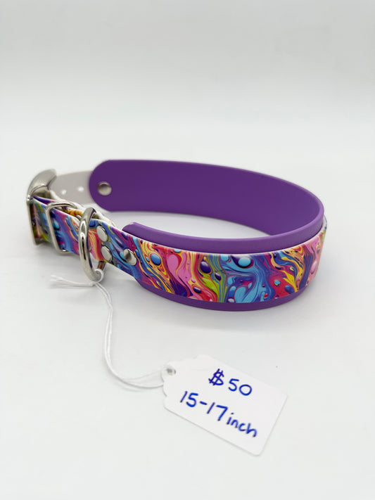 Marbled Paint Collar