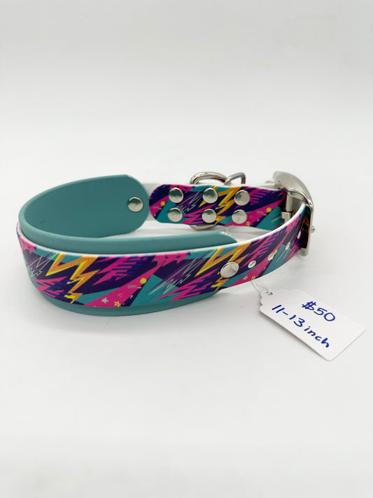 Neon Lightning with Dusty Turquoise Collar