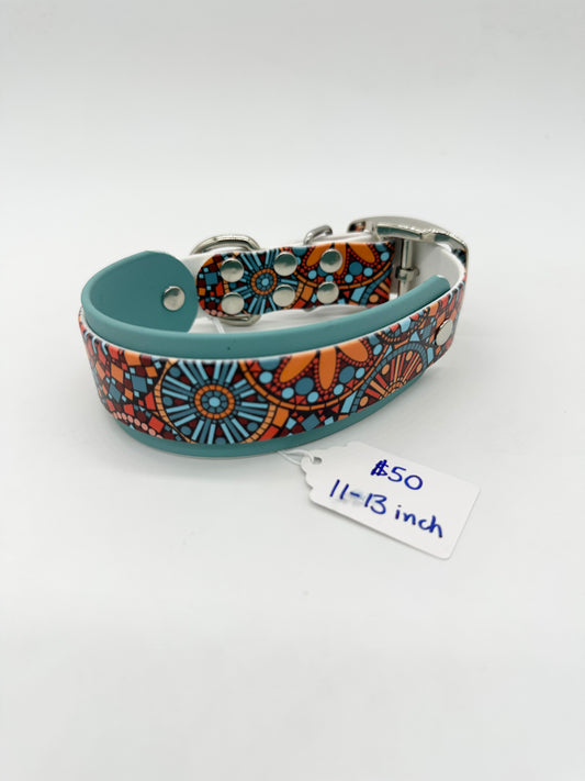Orange Abstract Design Collar
