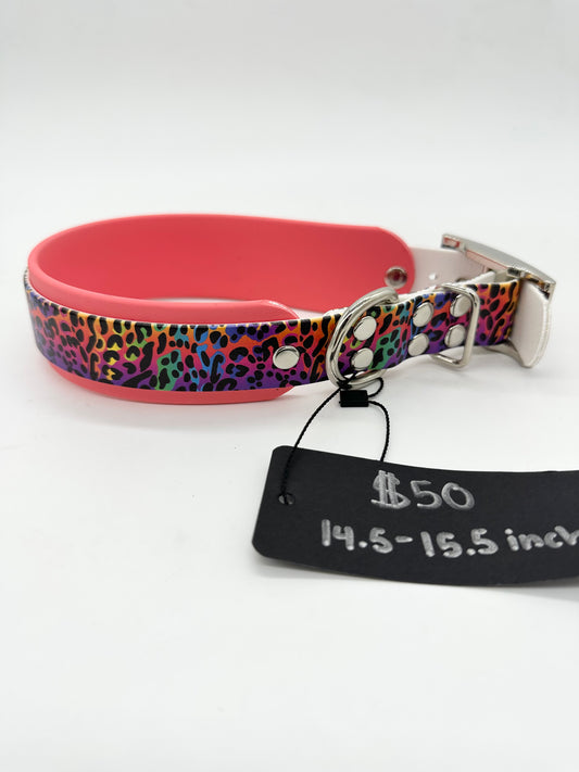 Rainbow Cheetah Collar