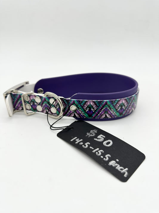 Purple Zigzags Collar