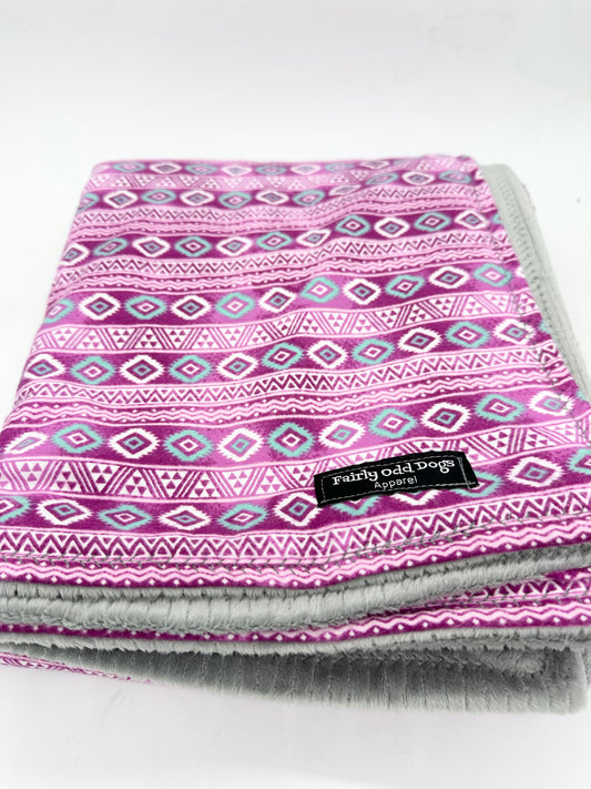 Pink Aztec Blanket