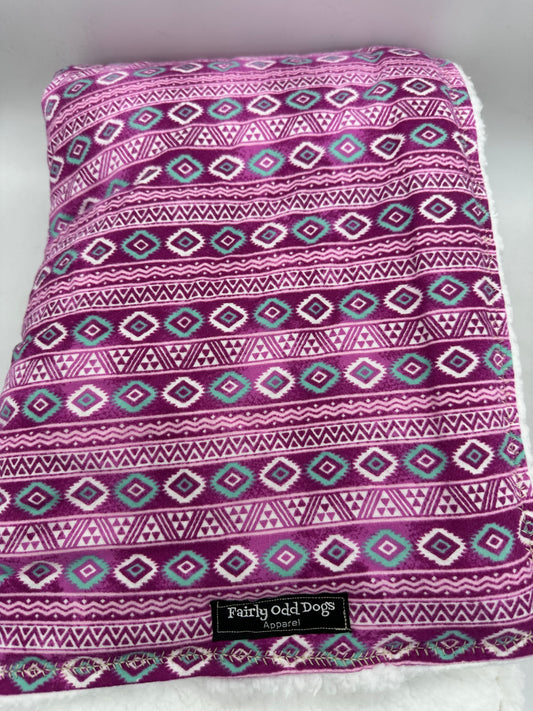 Pink Aztec Blanket