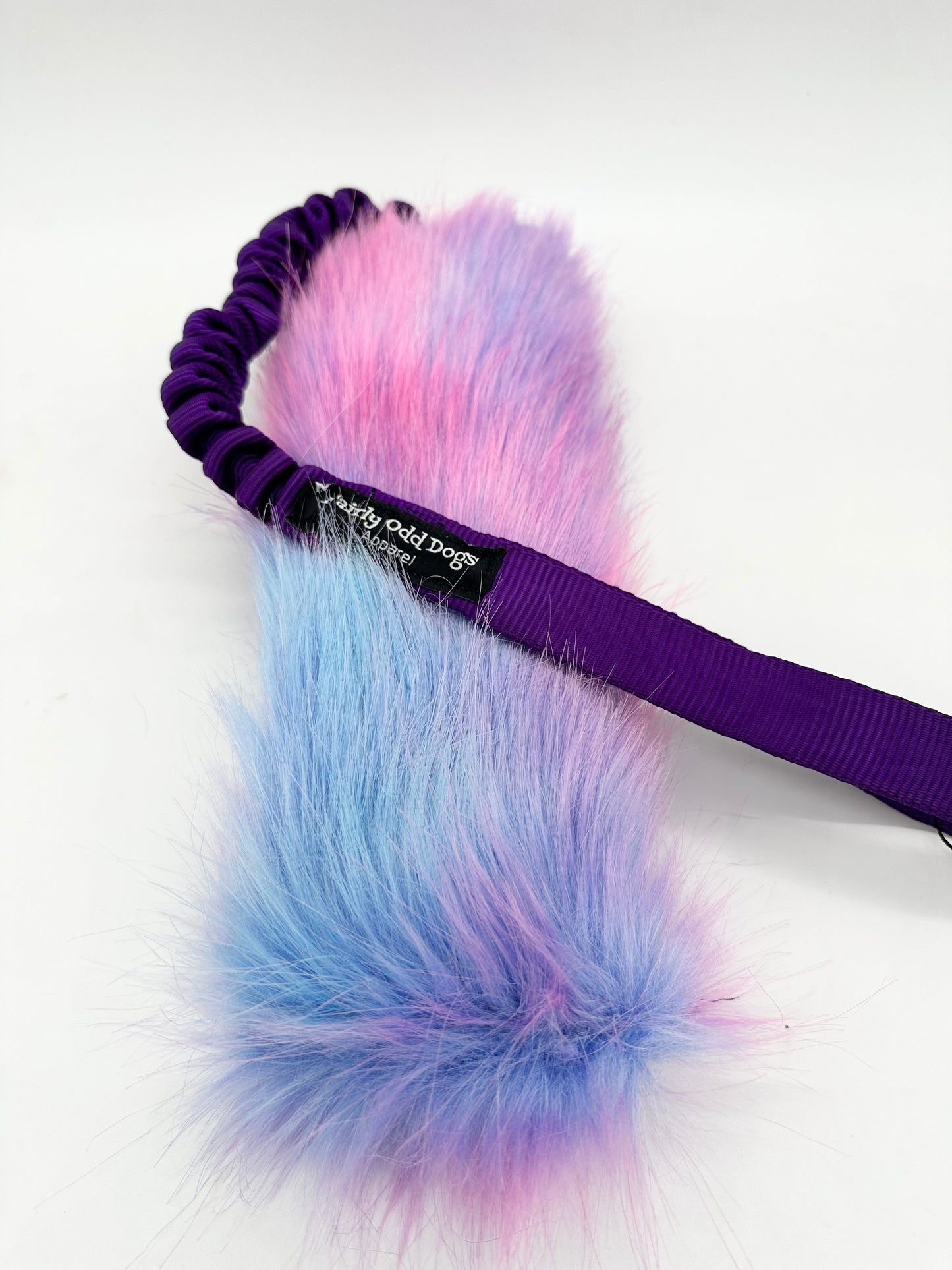 Cotton Candy Fur Bungee Tug Toy