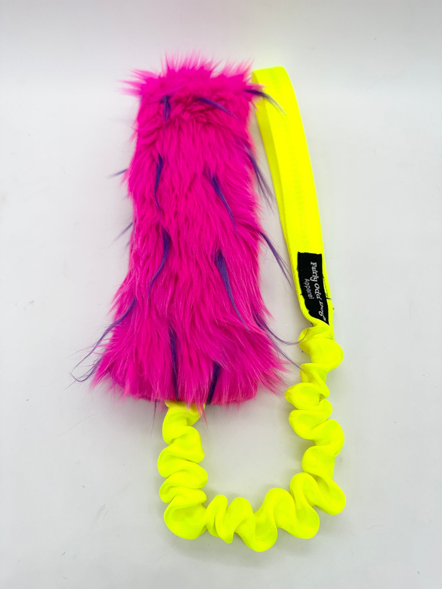 Pink/Purple Fur Bungee Tug Toy